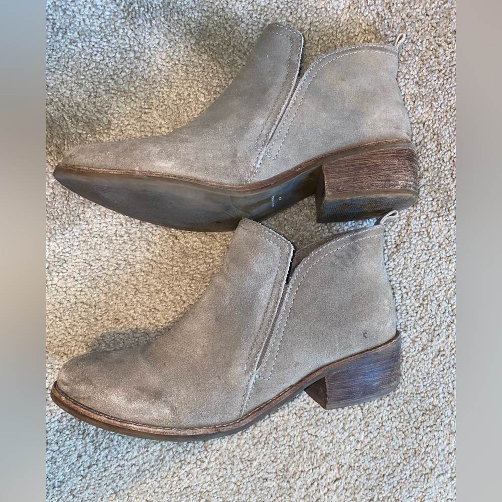 Leather Ankle Boots Made in Brazil Taupe 8 1/2 - Picture 5 of 16